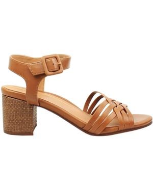 Vionic Papaya Peony Nat Heeled Sandals - Brown