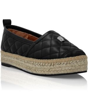 Philipp Plein Espadrillas Skull - Zwart