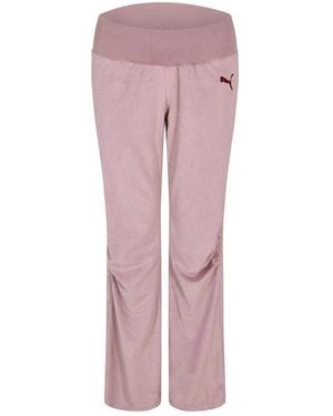 PUMA Geborsteld Fleece Joggingbroek - Roze