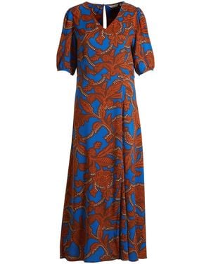 B.Young Jurk Byjosa Met All-Over Print Terra/Blauw - Rood