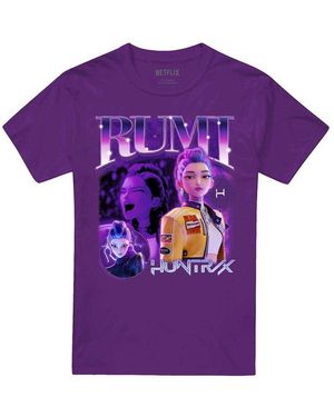K-Pop Demon Hunters Adult Huntr/X Rumi T-Shirt - Purple