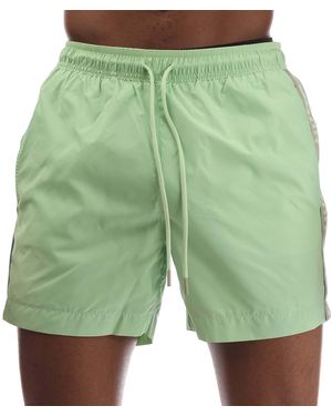 HUGO Fab Tape Logo Zwemshort - Groen