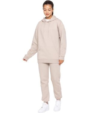 Enzo Oversized Pullover Hoodie Tracksuit Set - Wit