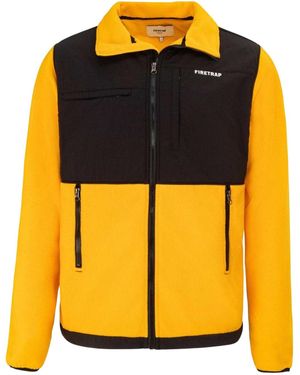 Firetrap Fleecejas Voor Met Kleurblokken (Gouden Fusie) - Geel