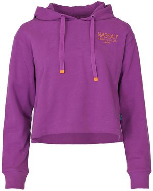 Nassau Beach Hoodie Nb231038 Nb Logo - Paars