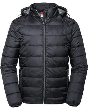 Russell Nano Hooded Padded Jacket - Black