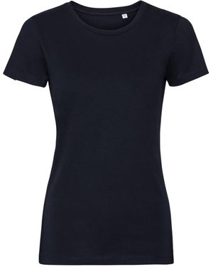 Russell Ladies Authentic Pure Organic Tee (French) Material_Synthetic - Blue
