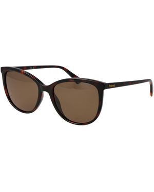 Polaroid Brown Plastic Sunglasses
