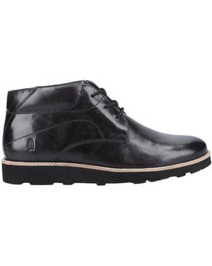 Hush Puppies Kennedy Leather Memory Foam Boots - Black