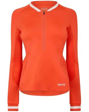 Skins Quarter Zip Base Layer Top - Oranje