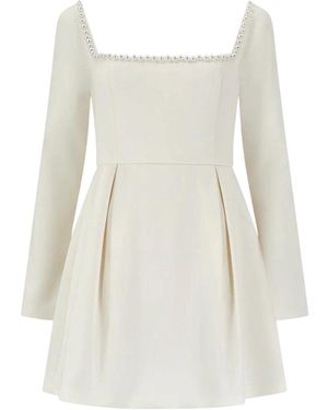 Odd Muse Ultieme Parel Mini Jurk - Wit