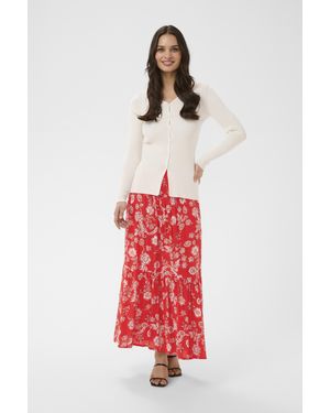 Kaffe Rok Kamaxi Rok A-Shape - Rood