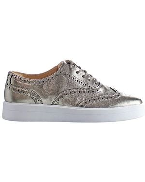 Clarks Hero Brogue Shoes Leather (Archived) - Grey