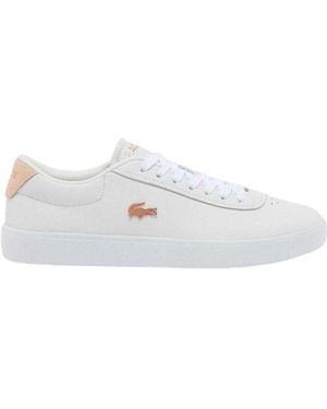 Lacoste Baseshot Evo Suède Sportschoenen Voor /Roze) - Wit