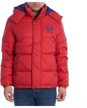 La Martina Xmo016-Pa076 Quilted Jacket - Red