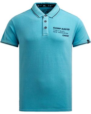 Camp David Poloshirt - Blauw