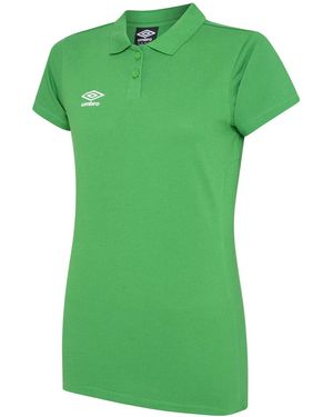 Umbro Ladies Club Essential Polo Shirt (Emerald/ - Green