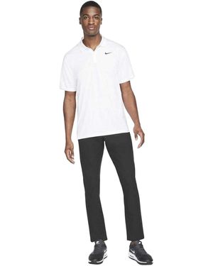 Nike Victory Dri-Fit Golf Poloshirt Zwart) - Wit