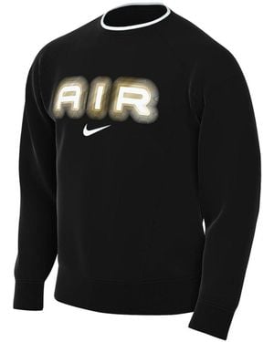Nike Air Crew Neck Fleece Zwarte Sweatshirt
