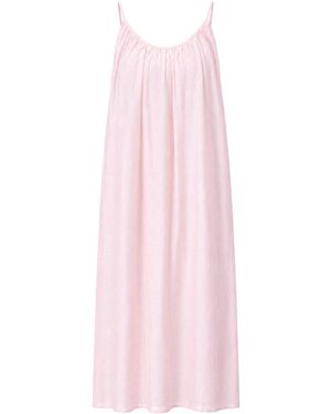MixRay Sleeveless A-Line Maxi Dress - Pink