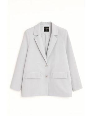 MixRay Oversized Blazer - White