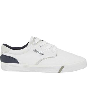 Bench Briscoe Canvas Platte Herensneakers - Wit