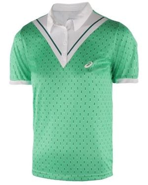 Asics Motion Dry Club Tennis Polo Top - Green