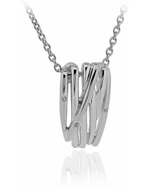 Orphelia 925 Sterling Chain With Pendant - White