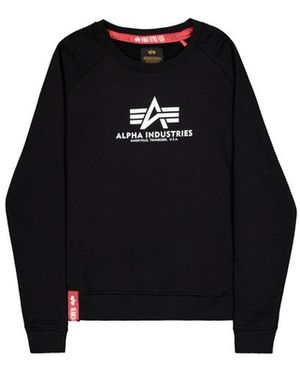 Alpha Industries New Basic Big Logo Sweatshirt - Zwart