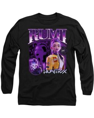 K-Pop Demon Hunters Adult Huntr/X Rumi Long-Sleeved T-Shirt - Grey
