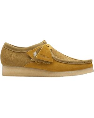 Clarks Wallabee Suede Schoenen - Bruin