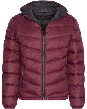 Cappuccino Italia Jas Winter Hooded Winter Jacket Burgundy Rood - Paars