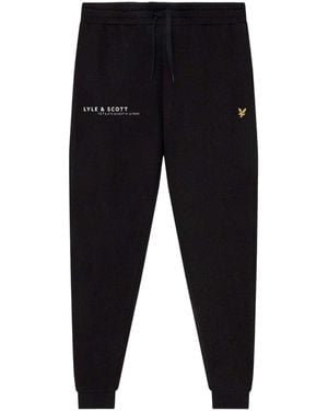 Lyle & Scott Fleece Joggers (Jet) - Zwart