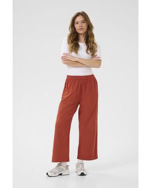 Kaffe Casual Broek Loose Fit Picante Red - Rood