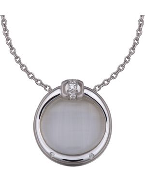 Orphelia Dames 925 Sterling Zilveren Ketting Met Hanger - Zwart