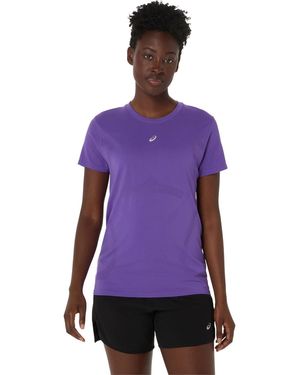 Asics Naadloos Sport-T-Shirt Met Korte Mouwen Voor - Paars