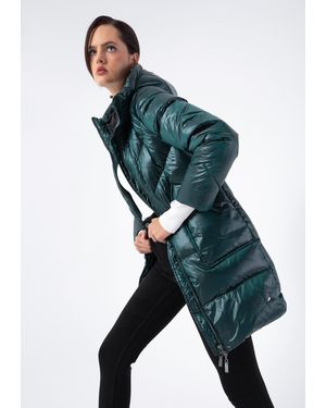 Wittchen Groene Nylon Capuchon Donsjas - Blauw