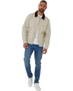 Threadbare Corduroy Utility Jacket - Blauw