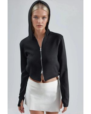 Busem Hooded Zip-Up Regular Fit Jacket - Black