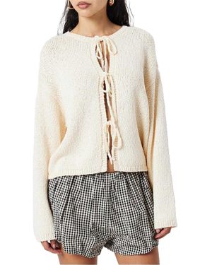 EDITED Salma Stropdas Oversized Vest (Gardenia) - Grijs