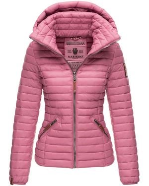 Marikoo Gewatteerde Jas – Löwenbaby, Licht Met Afneembare Capuchon - Roze