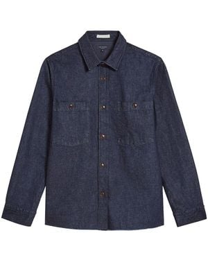 Ted Baker Enfield Denim Shirt - Blue