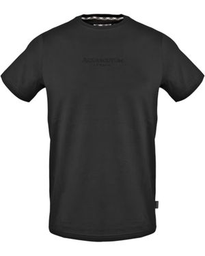 Aquascutum Logo Cotton T-Shirt - Black