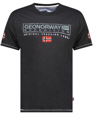 GEOGRAPHICAL NORWAY T-shirt Korte Mouwen Sy1311hgn - Zwart