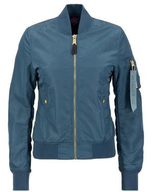 Alpha Industries Ma-1 Vf Light Bomber Jacket - Blue