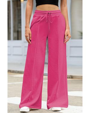 Azura Exchange Brede Wijde Relaxte Broek - Roze