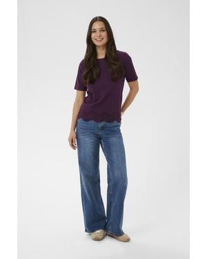 Kaffe T-Shirt Kaolive T-Shirt Regular Fit - Blauw