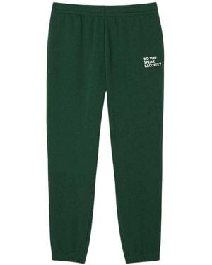 Lacoste Fleece Relaxed Fit Sweatpants - Groen