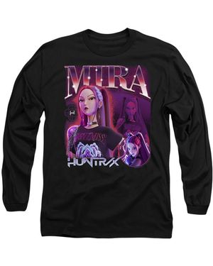 K-Pop Demon Hunters Adult Huntr/X Mira Long-Sleeved T-Shirt - Grey