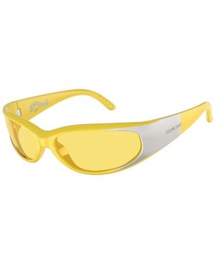 Arnette Yellow Resin Sunglasses